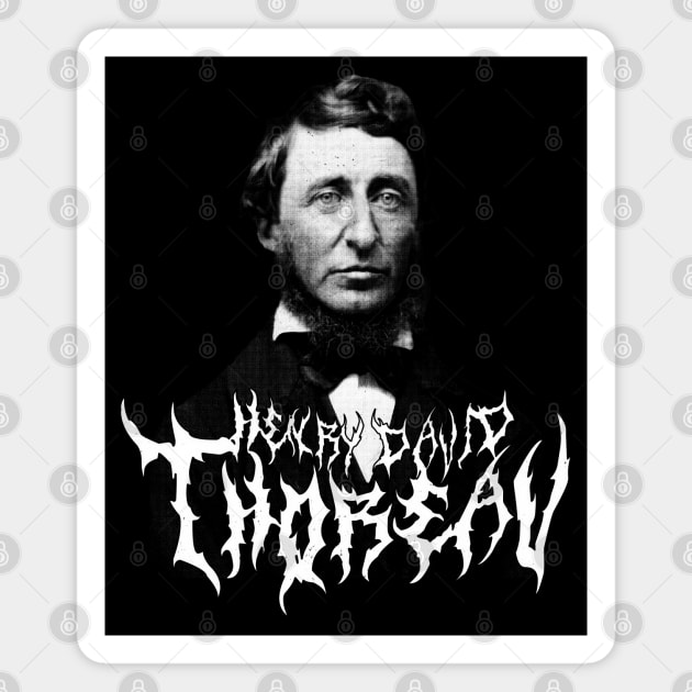 Henry David Thoreau Metal Magnet by blueversion